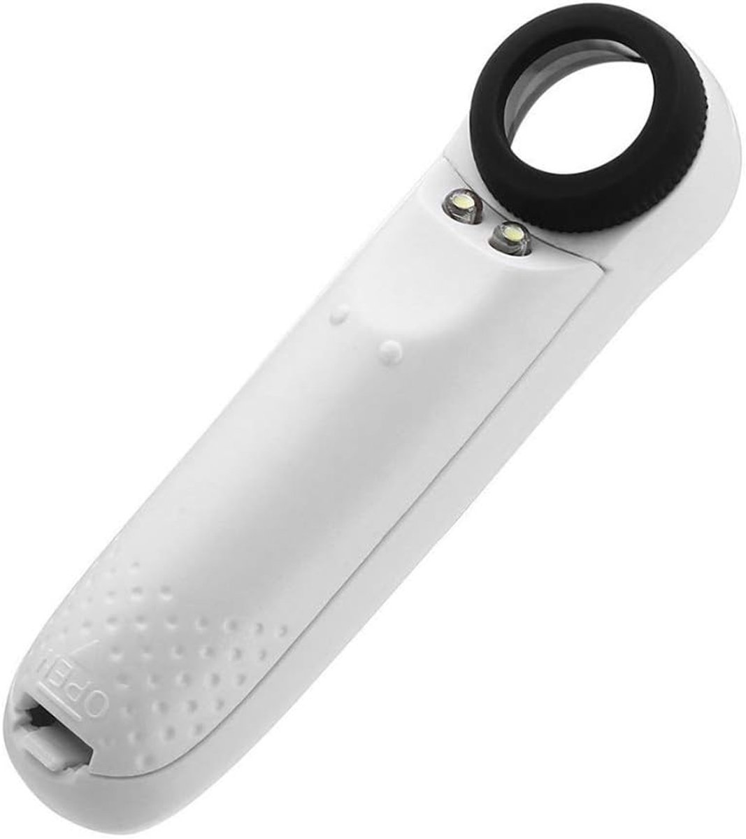 Vergrootglas 40x met 2 LED-lampen - Handheld - ABS en acryl - Perfect voor het inspecteren van kaarten - SnelShoppen