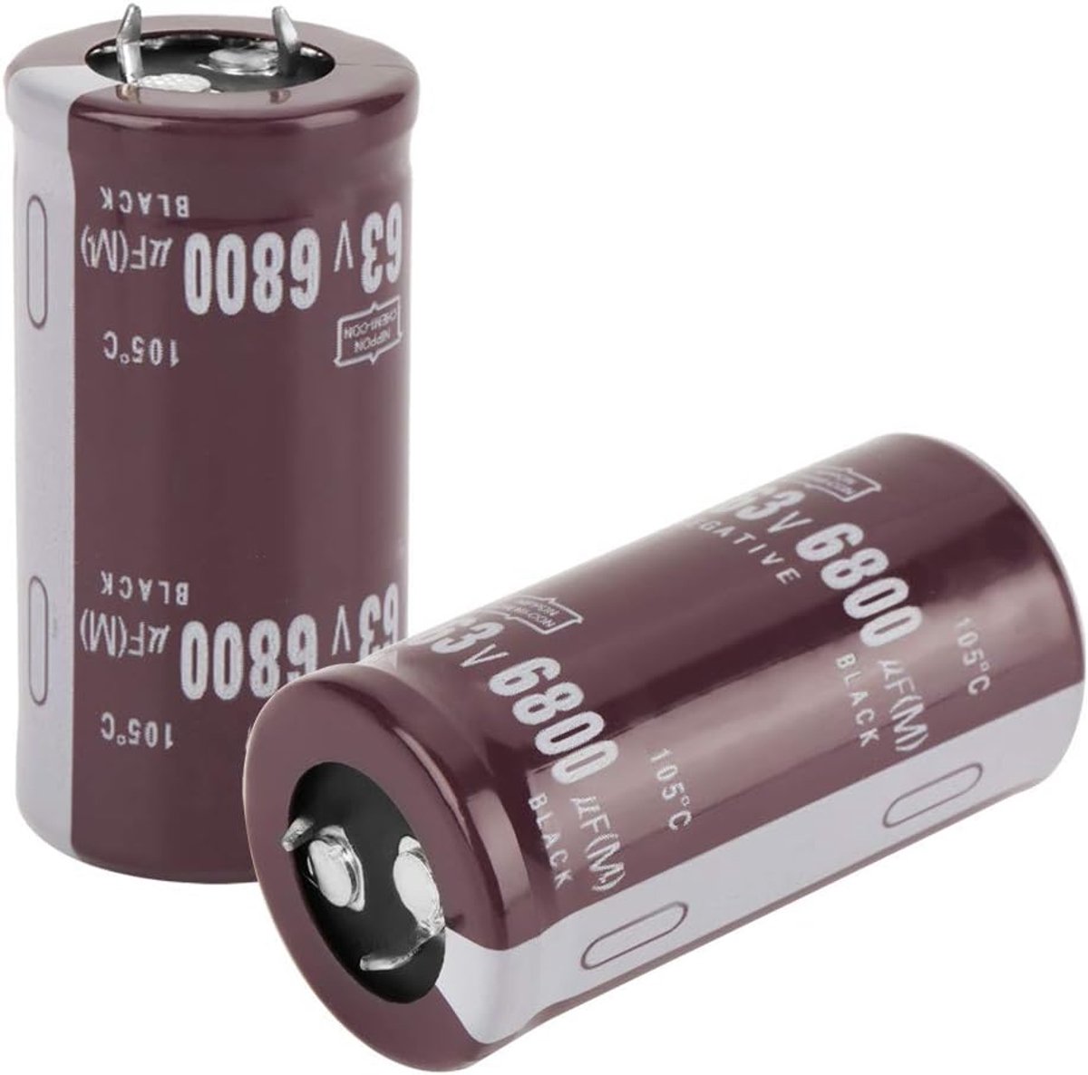 Electrolytische condensator 63V 6800uF - Snap-in type - 25x50mm - Geschikt voor diverse toepassingen - SnelShoppen