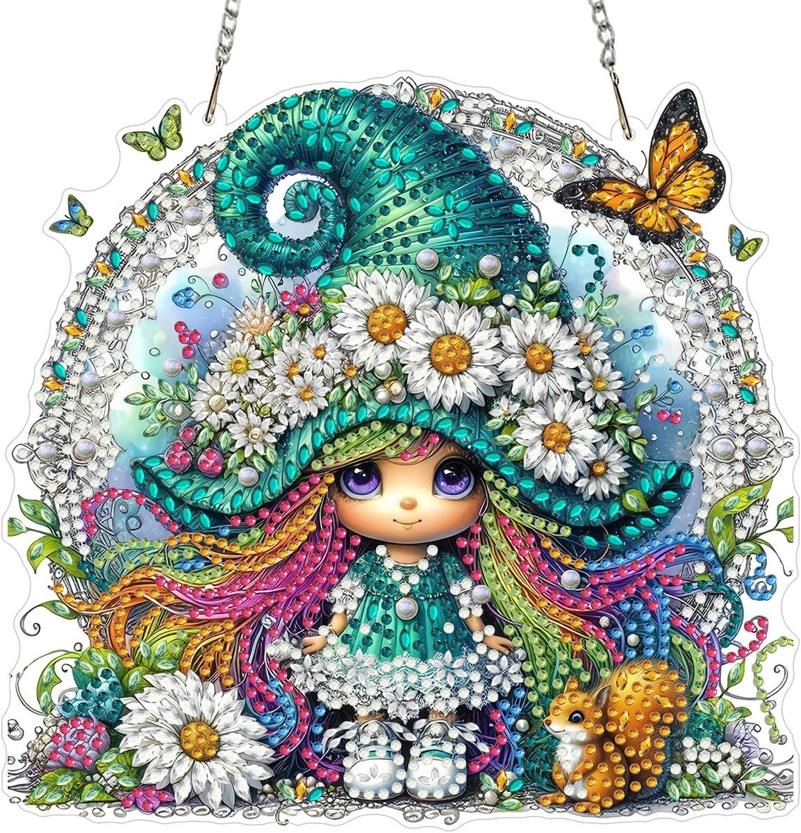 Diamant schilderij kit - 5D bloem opknoping - decoratief ornament - voor creatief interieur - SnelShoppen