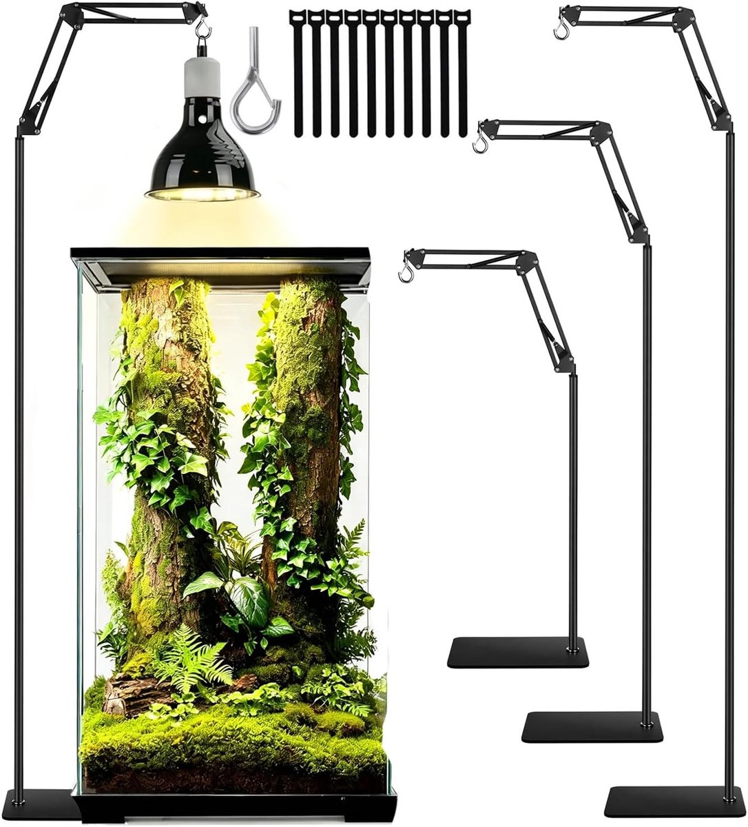 Hoge reptielen warmte lamp standaard - geschikt voor terraria - efficiënt en veilig - ideaal voor reptielen - SnelShoppen