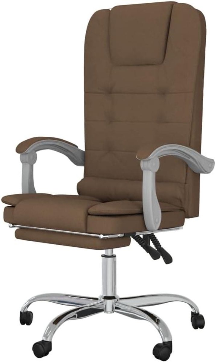 Bureaustoel met Massage - Verstelbare Stoel - Comfortabel Werken - Ingebouwde Massagefunctie - 122 cm Hoog - Bruin