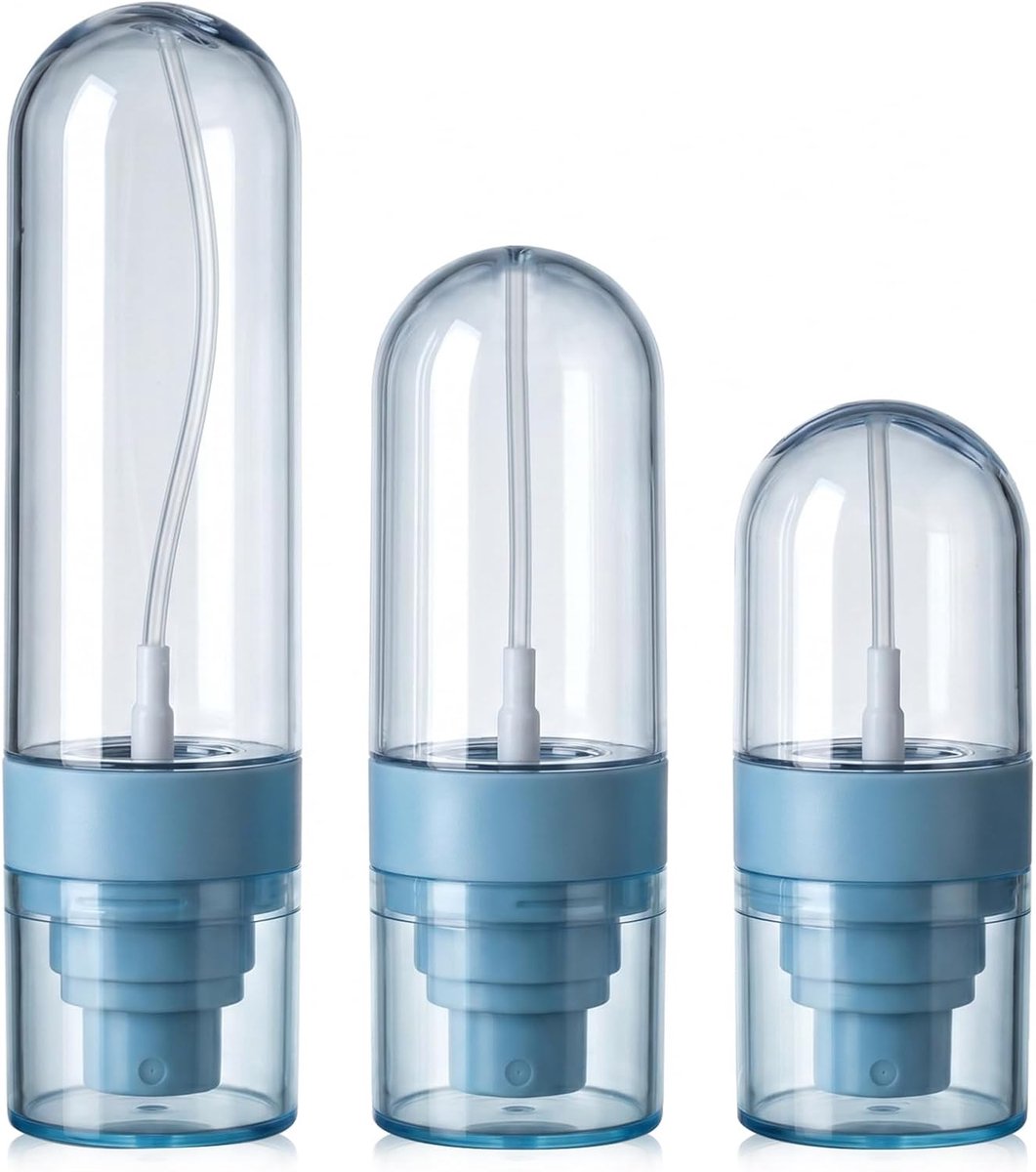 Spuitflessen set 30/50/80 ml - ultrafijne nevelverstuiver - lekvrij - perfecte reisflessen voor gezicht en make-up - SnelShoppen