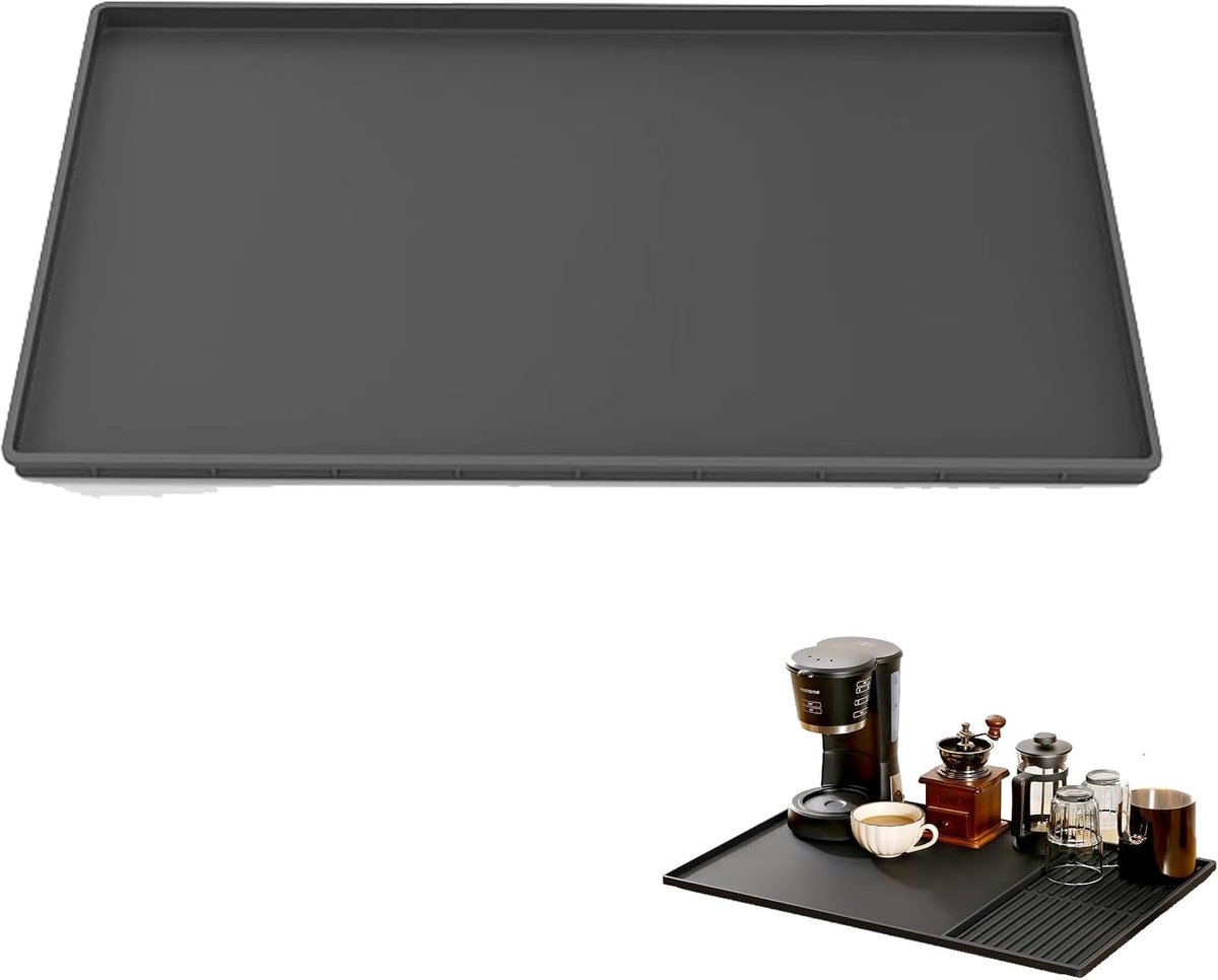 Siliconen mat voor koffiezetapparaten 60 x 40 cm - volledig automatisch - veilig en geurloos - ideaal voor keuken - SnelShoppen