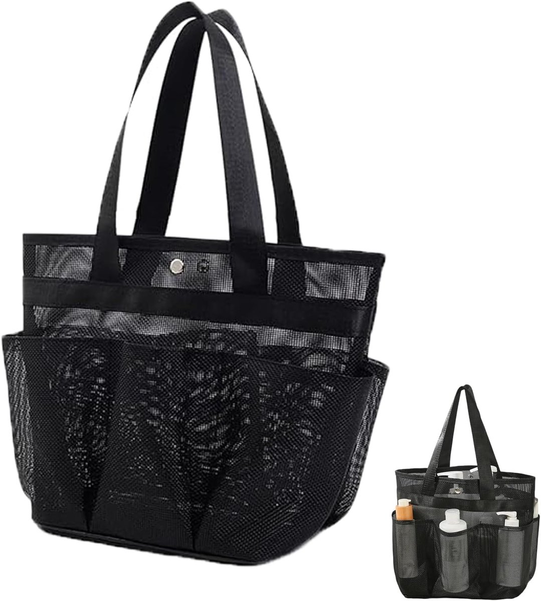 Draagbare mesh douche tas - multifunctionele strandtas - met handvat - ideaal voor strandvakantie - SnelShoppen