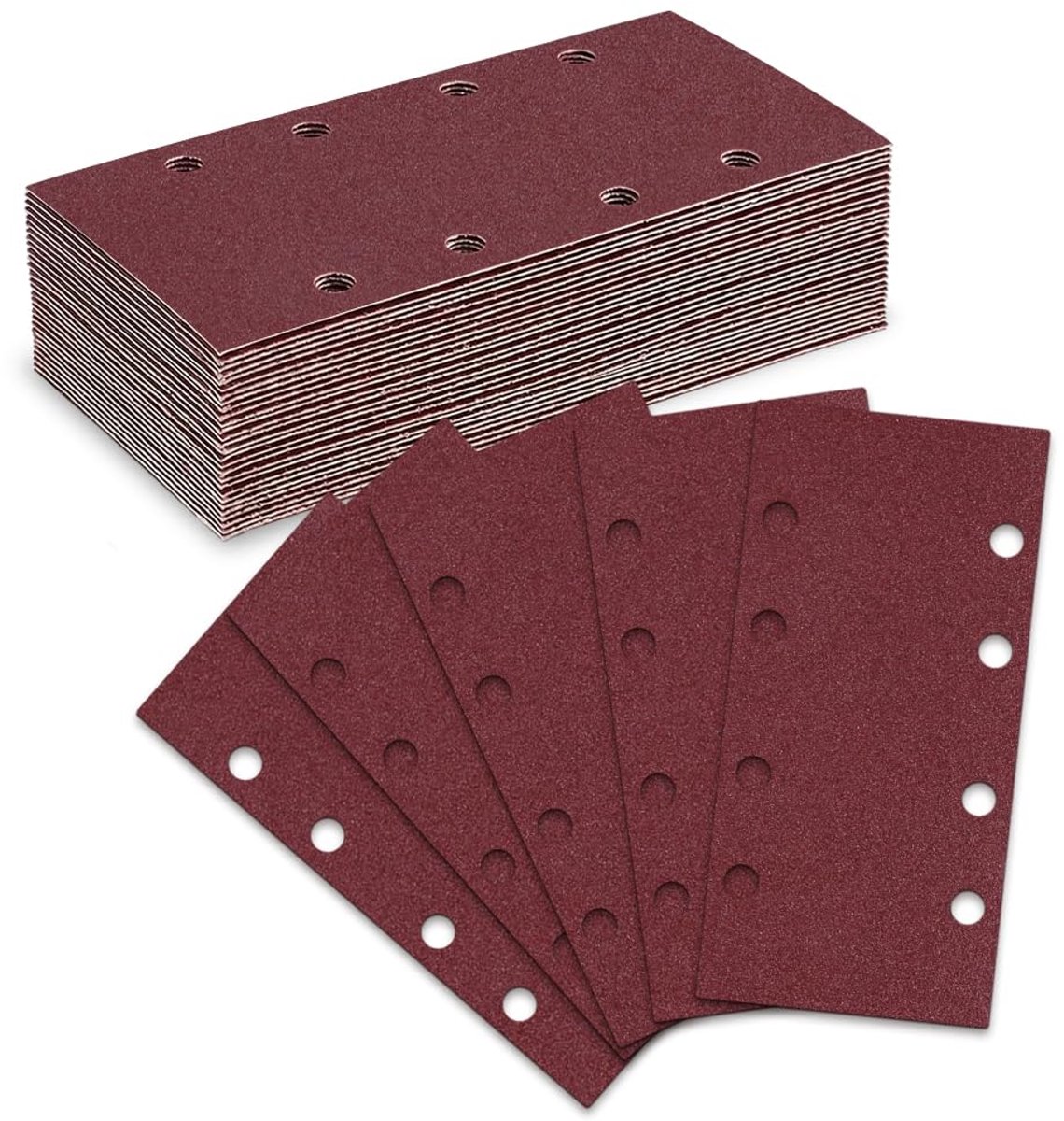Schuurpapier 120 grit - aluminiumoxide - zeer flexibel - voor het gladmaken van hout - SnelShoppen