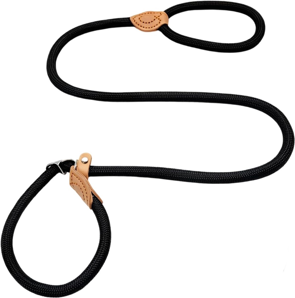Hondenriem 1,8 m - anti-trekriem - verstelbare halsband - comfortabel en duurzaam - SnelShoppen