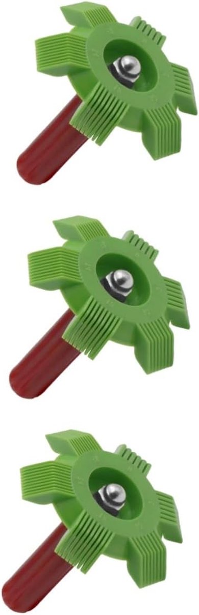 Stijltang Kam Set - Condensor Borstel - Radiator Vinnen Richten - Scheidbare Kop en Handgreep - 15 cm - Zoals Afgebeeld