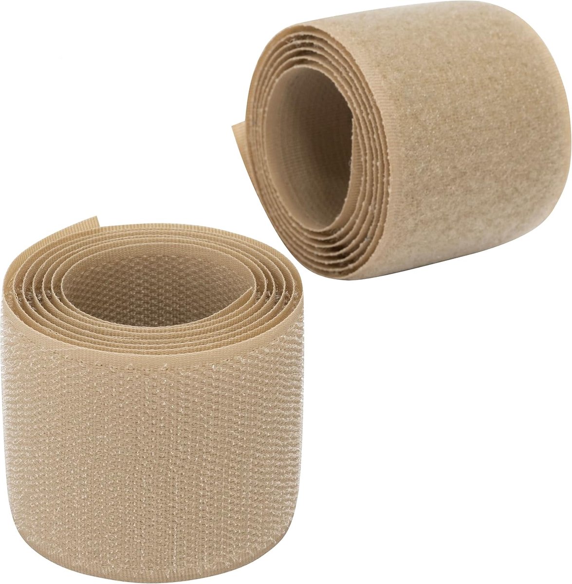 Wrap band 50 mm - donkerbeige polyamide/polyester - organizer voor kabels - handig voor kledingzakken - SnelShoppen