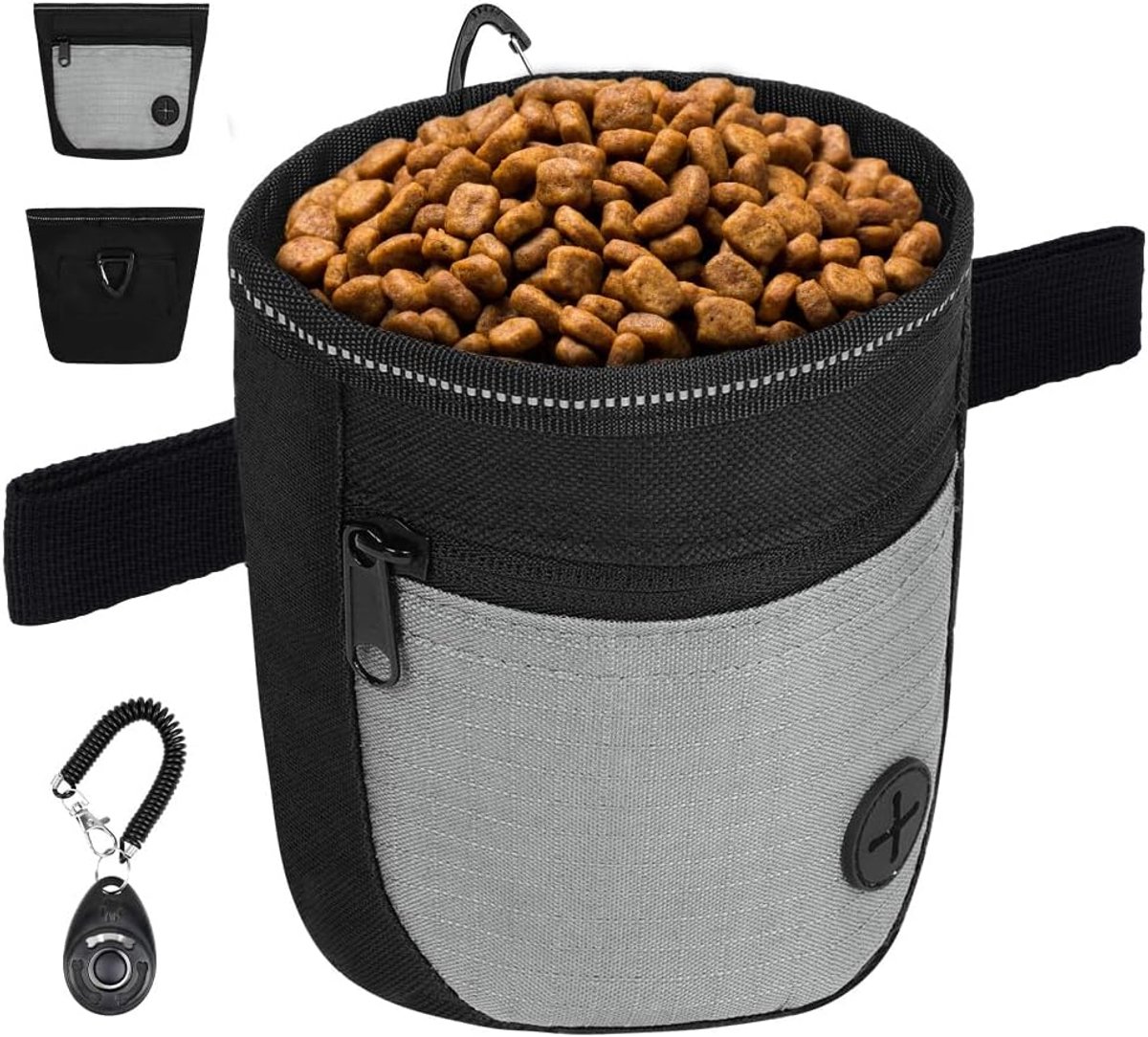 Honden traktaties tas met heupband - verbeterde dubbele magneetsluiting - met poepzak dispenser - SnelShoppen