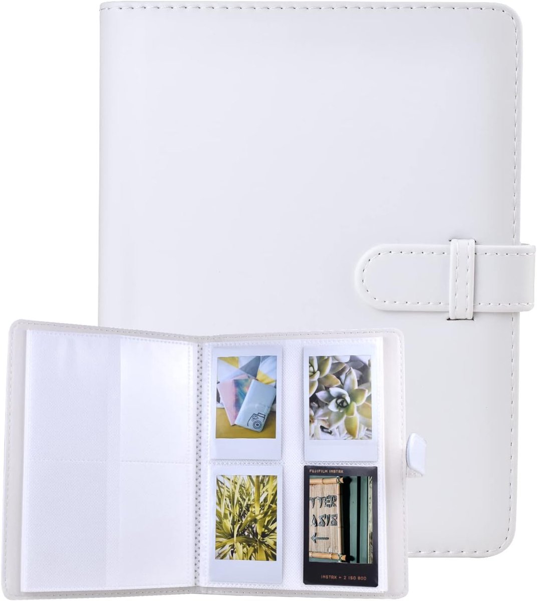 Fotoalbum 128 pockets - PU leer - Sterke cover - Voor Fuji Instax Mini camera - SnelShoppen