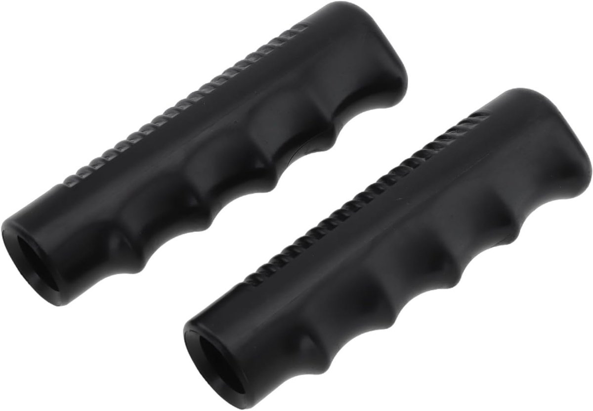 Rubberen handgrepen voor kruiwagens 125 x 20 mm - antislip - veilige grip - verbeterde hantervaring - SnelShoppen