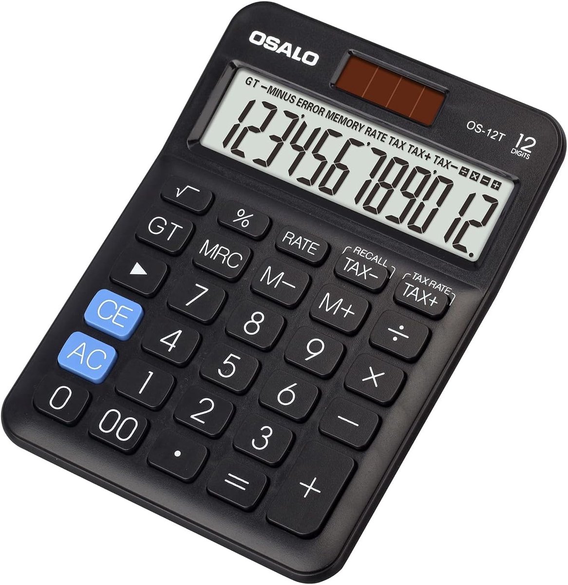 Tafelrekenmachine 12-cijferig - Groot LCD-display - Compact en lichtgewicht - Ideaal voor kantoor en school - SnelShoppen