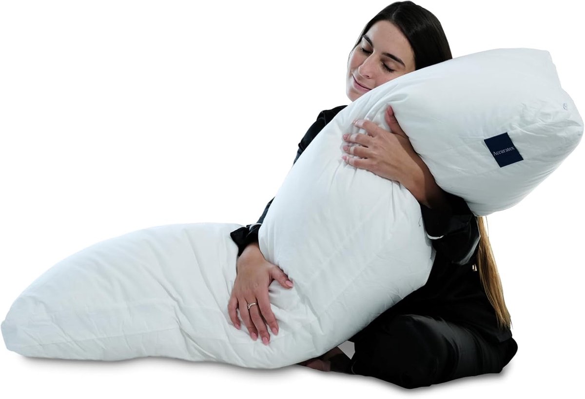 Lichaamspiloot Volwassenen - Verstelbaar Memory Foam - Zacht Alternatief Dons - Ideaal voor Slapen - SnelShoppen