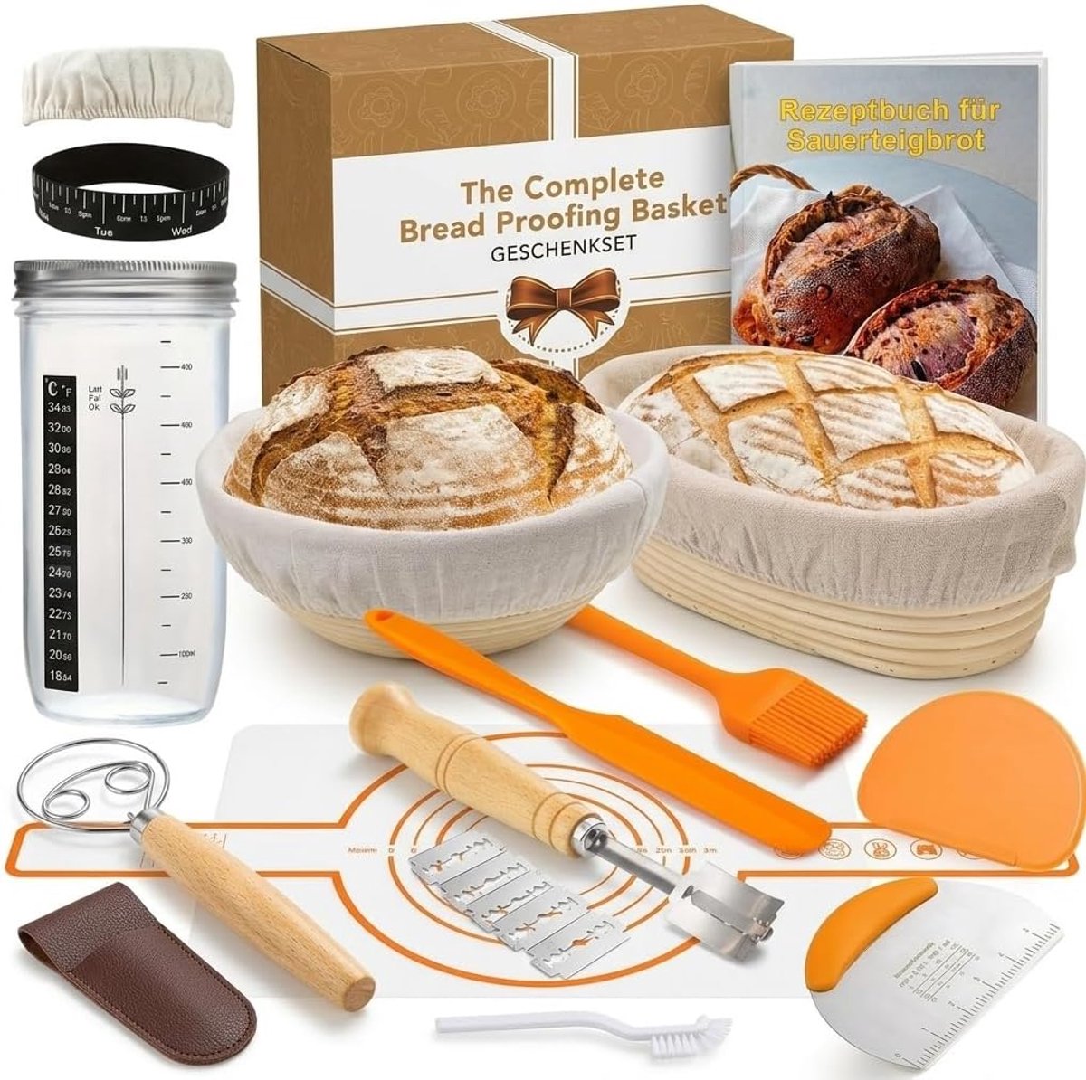 zuurdesem starter set - compleet pakket - met recepten - perfect voor thuisbakkers - SnelShoppen