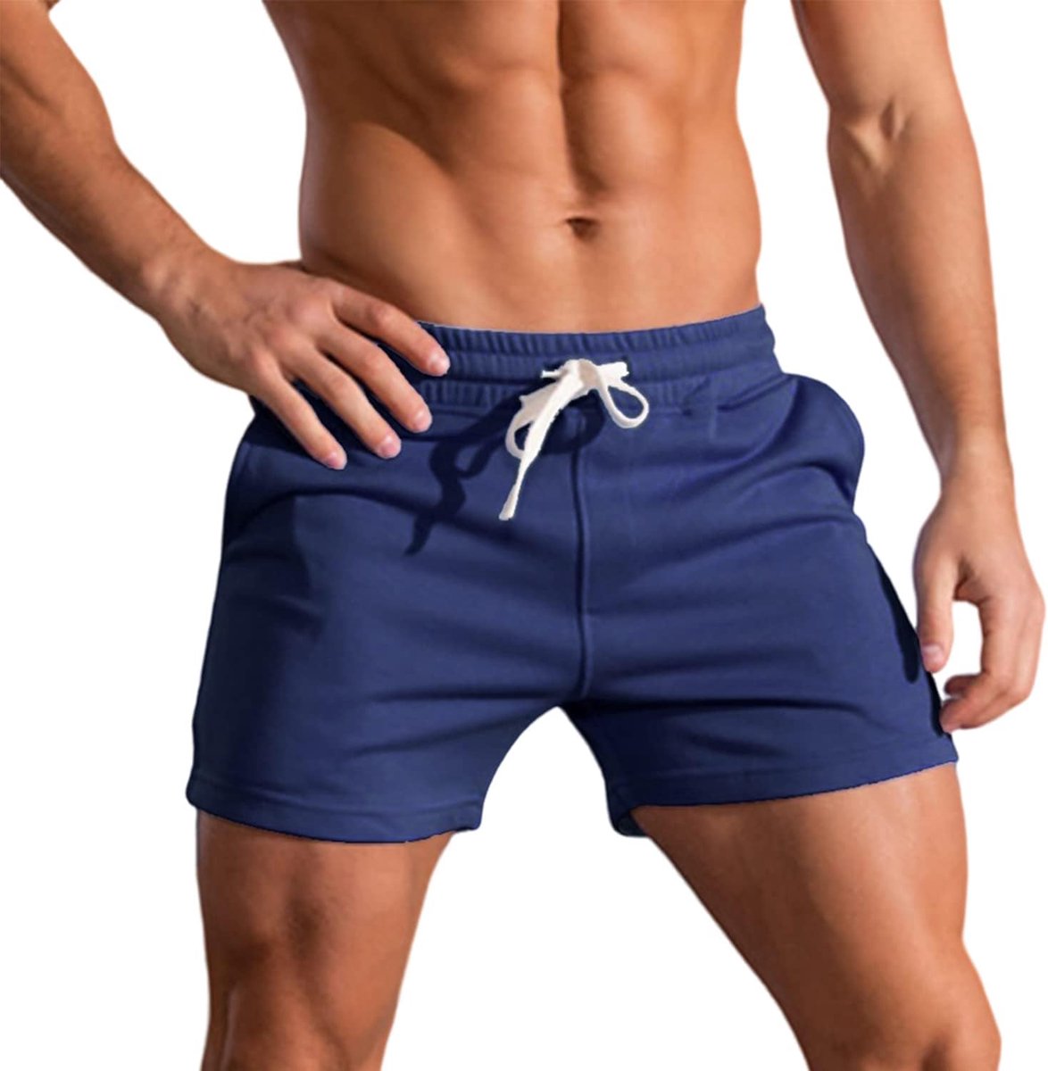 Heren 3 Inch Hardloopshorts - Ademend Katoen - Ideaal voor Fitness - SnelShoppen