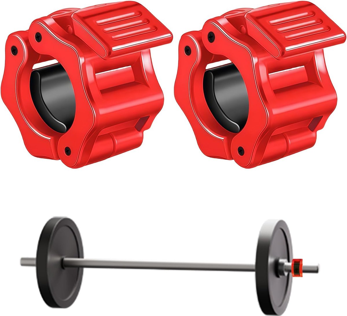 Dumbbell locks 50mm - duurzame nylon en ABS - snel te bevestigen - voor veilig gewichtheffen - SnelShoppen