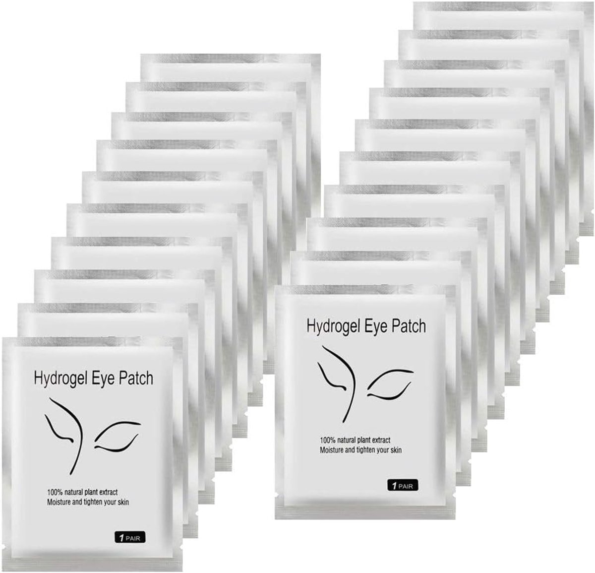 Eye Gel Pads 100 paar - Lintvrije gel oogpads - Professioneel voor wimperextensions - Hygiënisch gebruik - SnelShoppen