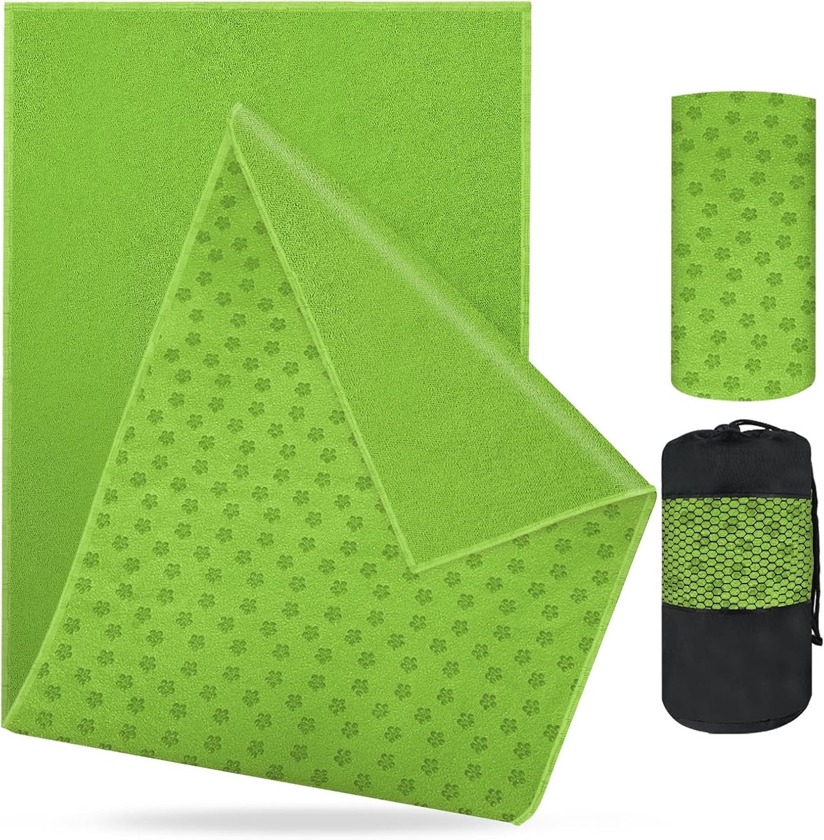 Yoga Towel met grip - microfiber yoga dekentje - ademend en snel drogend - ideaal voor Bikram - ShopVlot