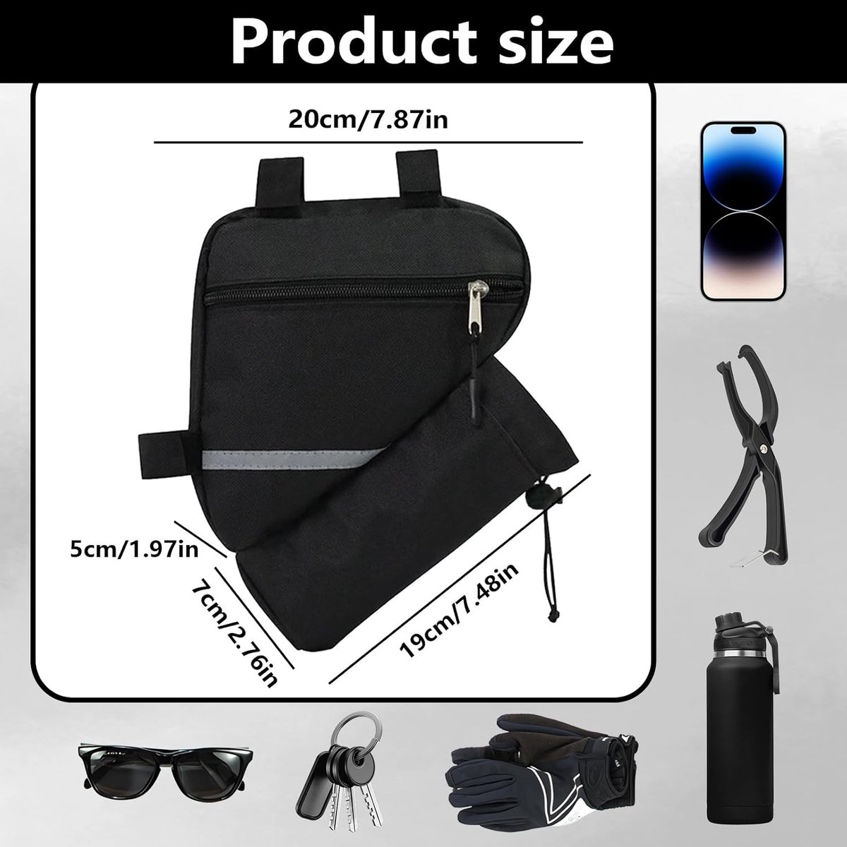 Fiets Tas, Frame Tas - Driehoekig - Waterdicht - Ideaal voor dagelijks gebruik - ShopVlot