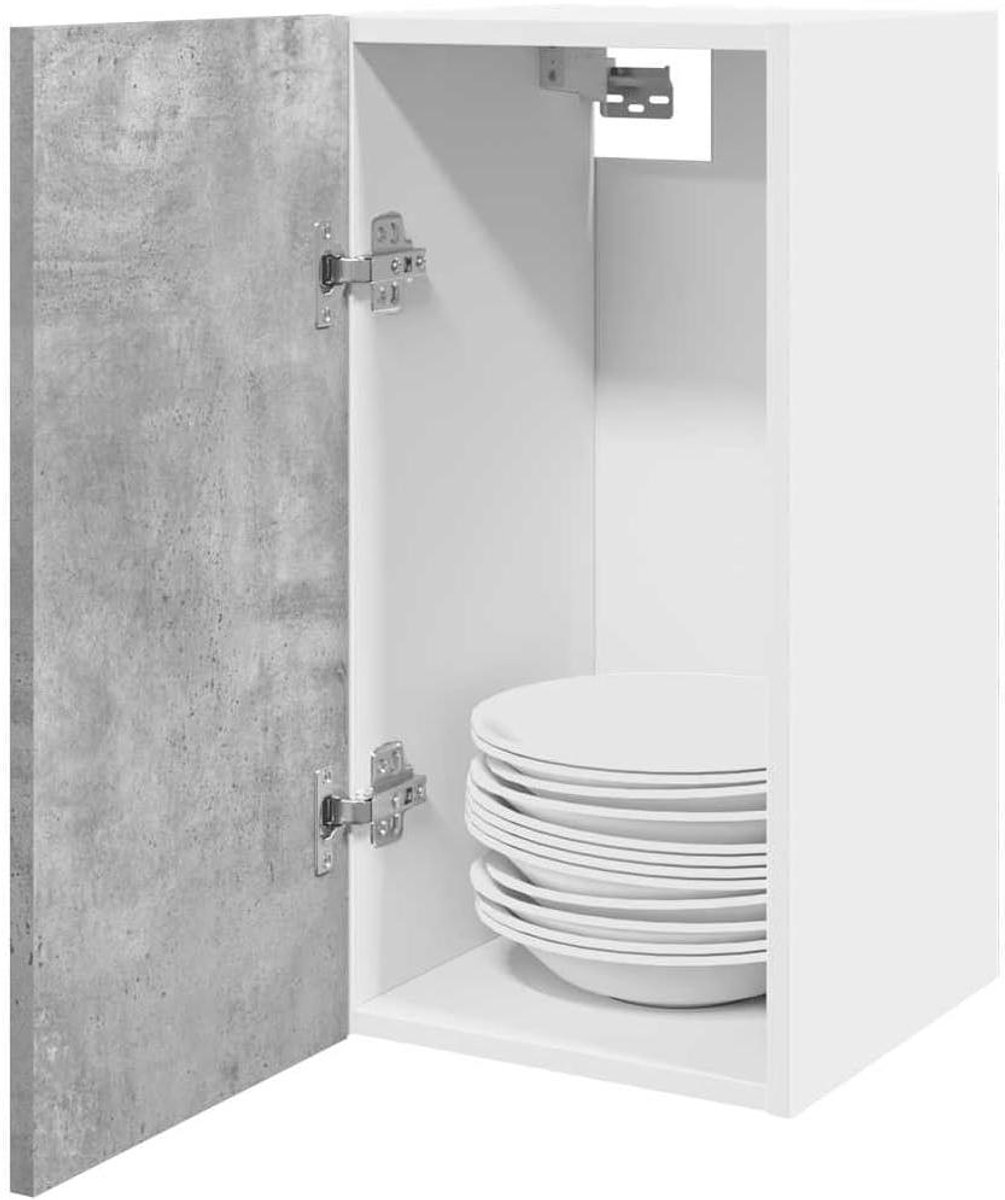 Hangend Keukenkastje - Wandkast Keuken - Keuken Organiseren - Stabiel en Duurzaam Materiaal - 30x31x60 cm - Betongrijs