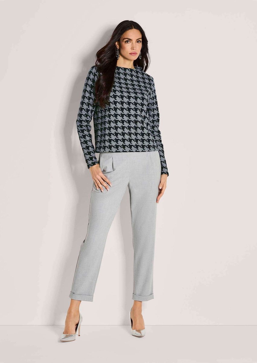 MADELEINE Sweatshirt Sweatshirt met pied-de-poule-motief