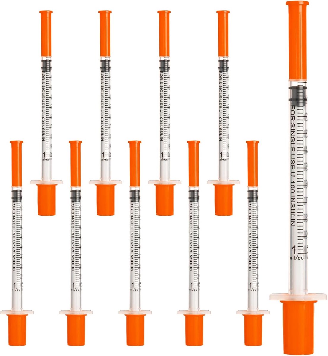Plastic meetinstrumenten 1ml/cc - 29G-8mm - individueel verpakt - eenvoudig en veilig in gebruik - ShopVlot