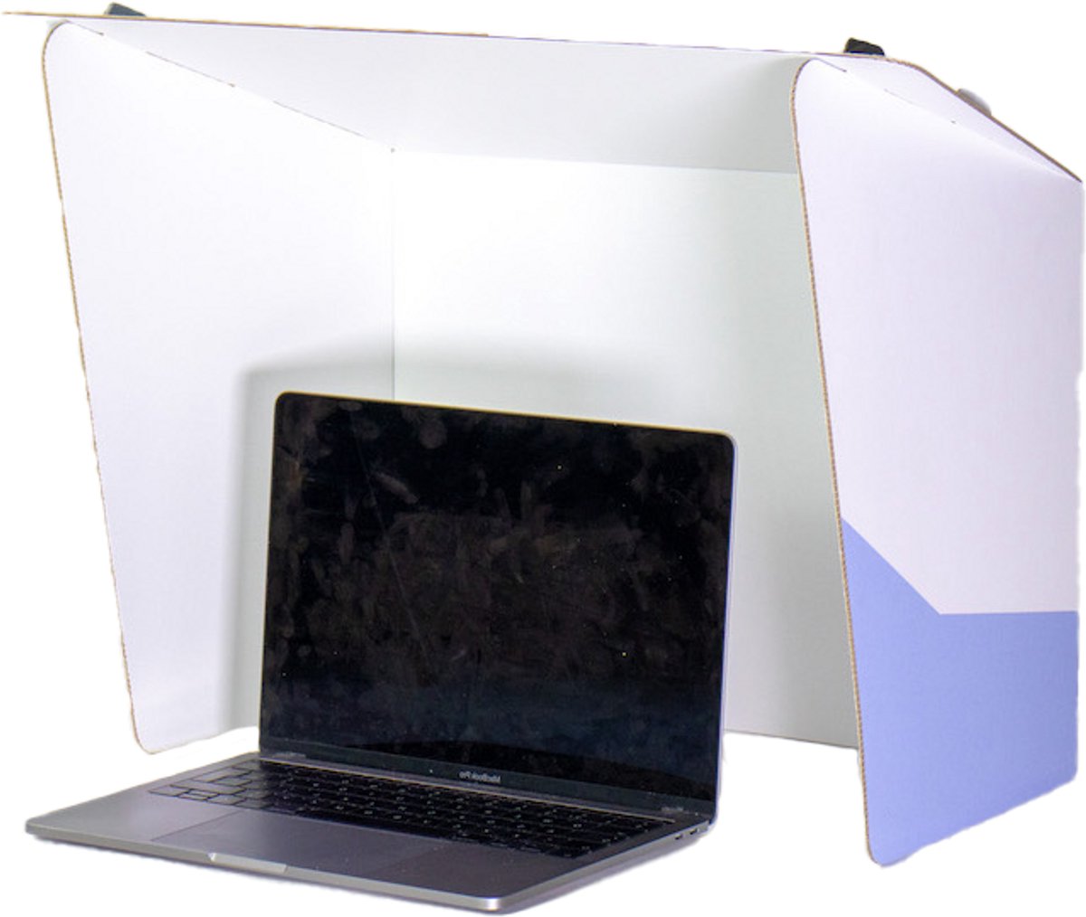 Kartonnen bedrukte laptop zonnescherm - 48 x 30 x 32 cm - Kartent