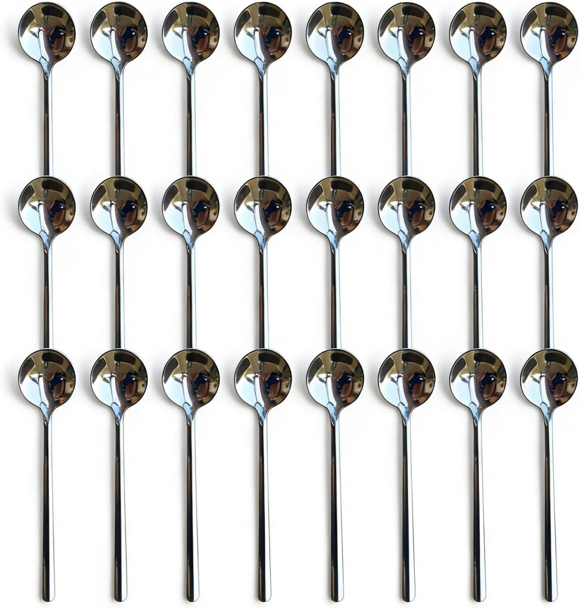 SnelShoppen - Theelepel RVS - Set van 6 - Roestvrijstalen Theelepels voor Koffie, Thee en Desserts - Ideaal voor Feestjes, Keuken en Camping - Modern