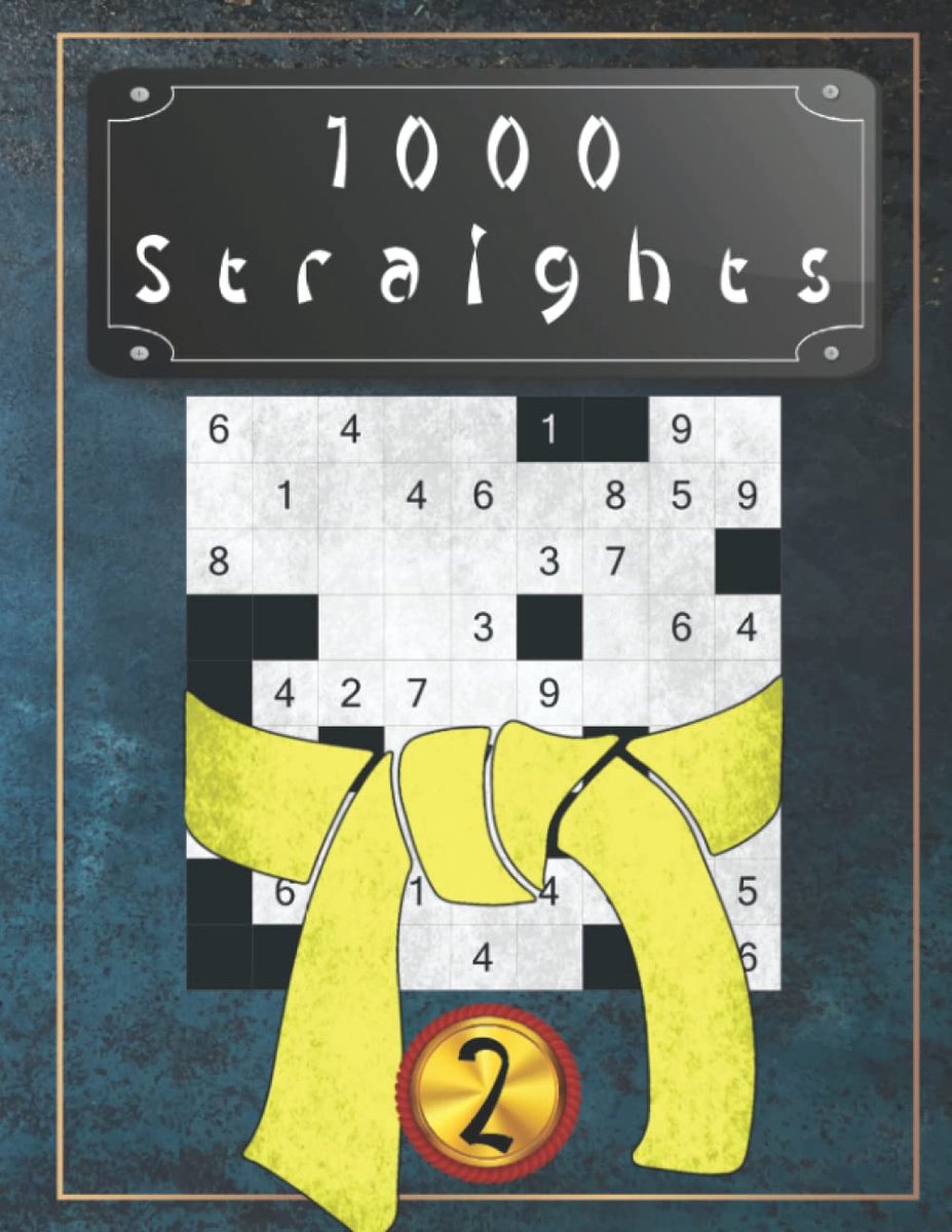 Japanse puzzels 1000 Straights Vol. 2 - eenvoudige hersenkraker - hersentraining voor beginners - ShopVlot