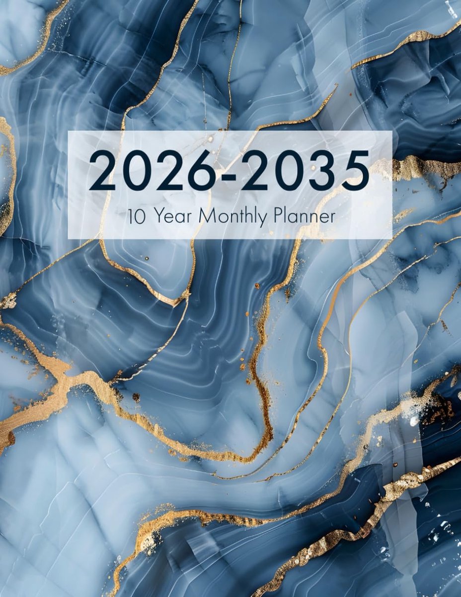 SnelShoppen - 2026-2035 Maandplanner - 10 Jaar van Jan 2026 tot Dec 2035 - Perfect voor Organisatie, Notities, Agenda, Jaarplanning, A4 Formaat - Idea