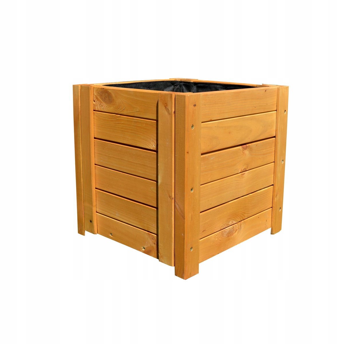 Houten bloempot 39x39x39 cm - Klaar voor gebruik