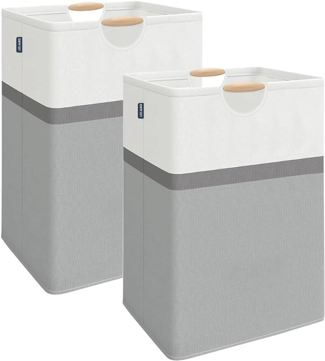Wasmanden 80 Liter - Vouwbaar en Wasbaar - Handvatten voor Gemakkelijk Gebruik - Ideaal voor Huishoudens - ShopVlot