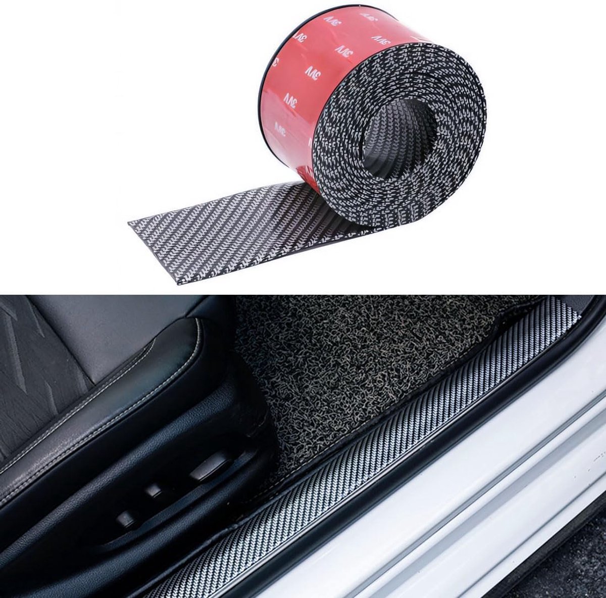 Auto Deuropvang Protector 2" x 118" - PVC Materiaal - Anti-Scratch en Anti-Collision - Eenvoudige Installatie - ShopVlot