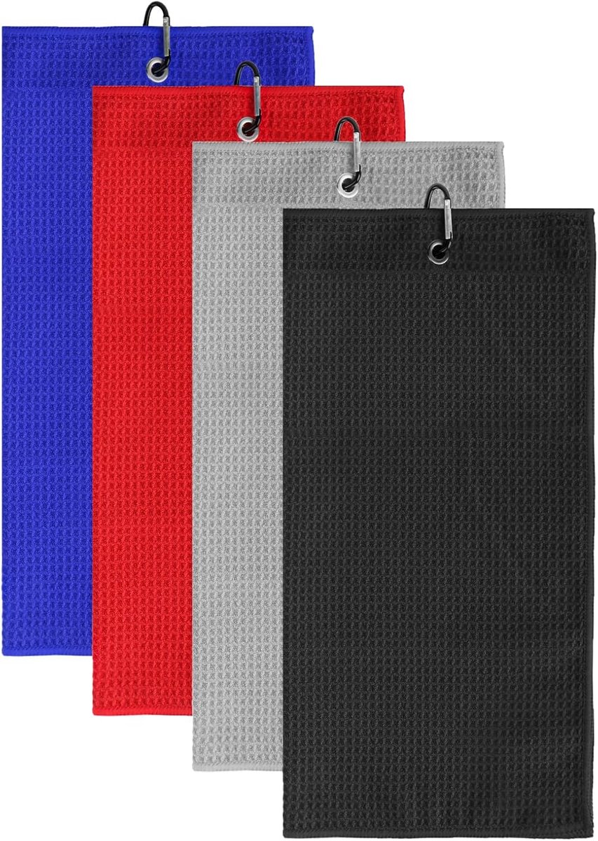 Golfdoek 40x40cm - gepersonaliseerd - zachte stof - ideaal voor clubs en ballen - ShopVlot
