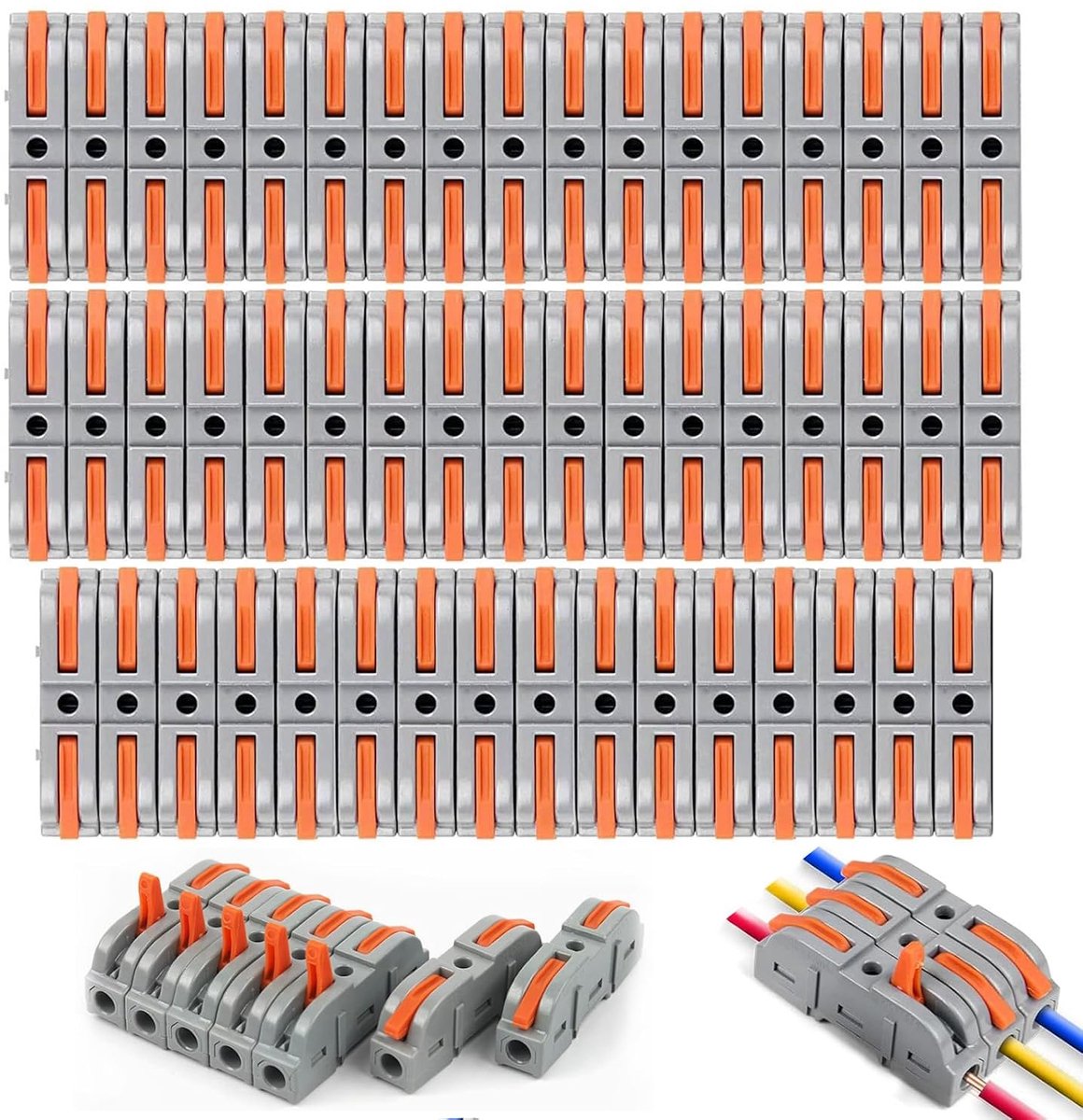 Snelkoppelingen - set van 10 - eenvoudig te bevestigen - ideaal voor snel montage - ShopVlot