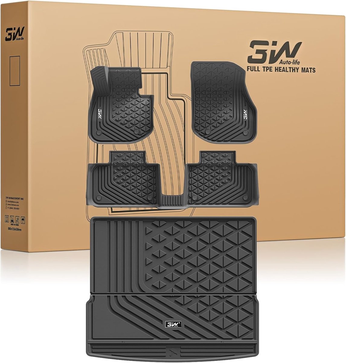 Vloermatten set voor BMW iX1 U11 2023-2025 - Thorex materiaal - Perfecte pasvorm - ShopVlot