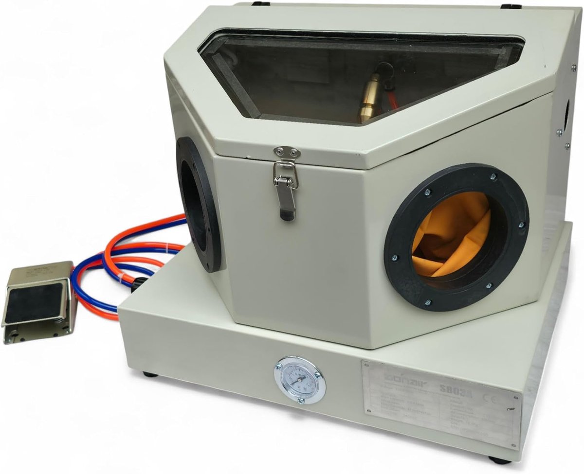 Sandstraalcabine 30 liter - met voetpedaal - inclusief accessoires - ideaal voor precisiewerk - ShopVlot