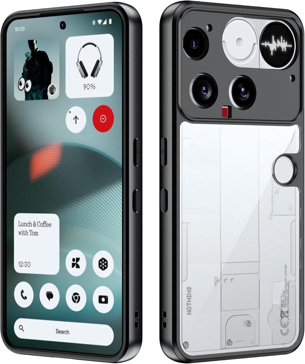 Mobiel hoesje voor Nothing Phone 3 - transparant - hard PC - krasbestendig en schokdempend - ShopVlot