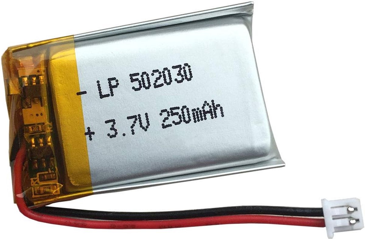 Vervangende batterij 3.7V 250mAh - Lithium-ion - Voor Bluetooth headset en dashcam - Betrouwbare energiebron - ShopVlot
