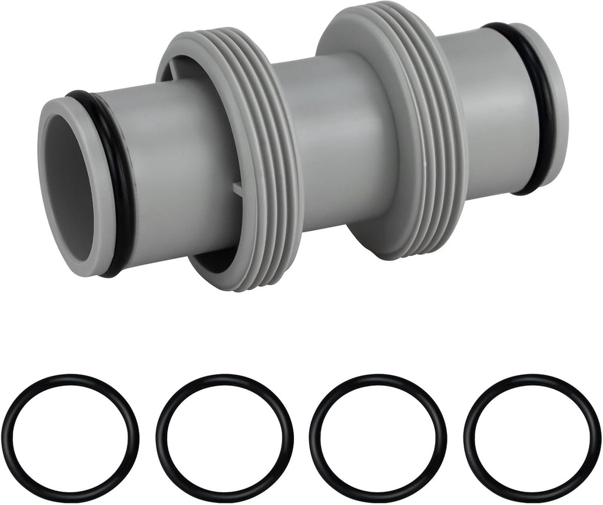 Pool connector 38 mm slangadapter - hoogwaardig kunststof - lekvrij - eenvoudig te installeren - ShopVlot