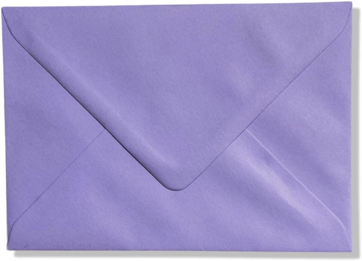 Enveloppen C6 162x114mm - 100 GSM - Lilac - Perfect voor luxe correspondentie - ShopVlot