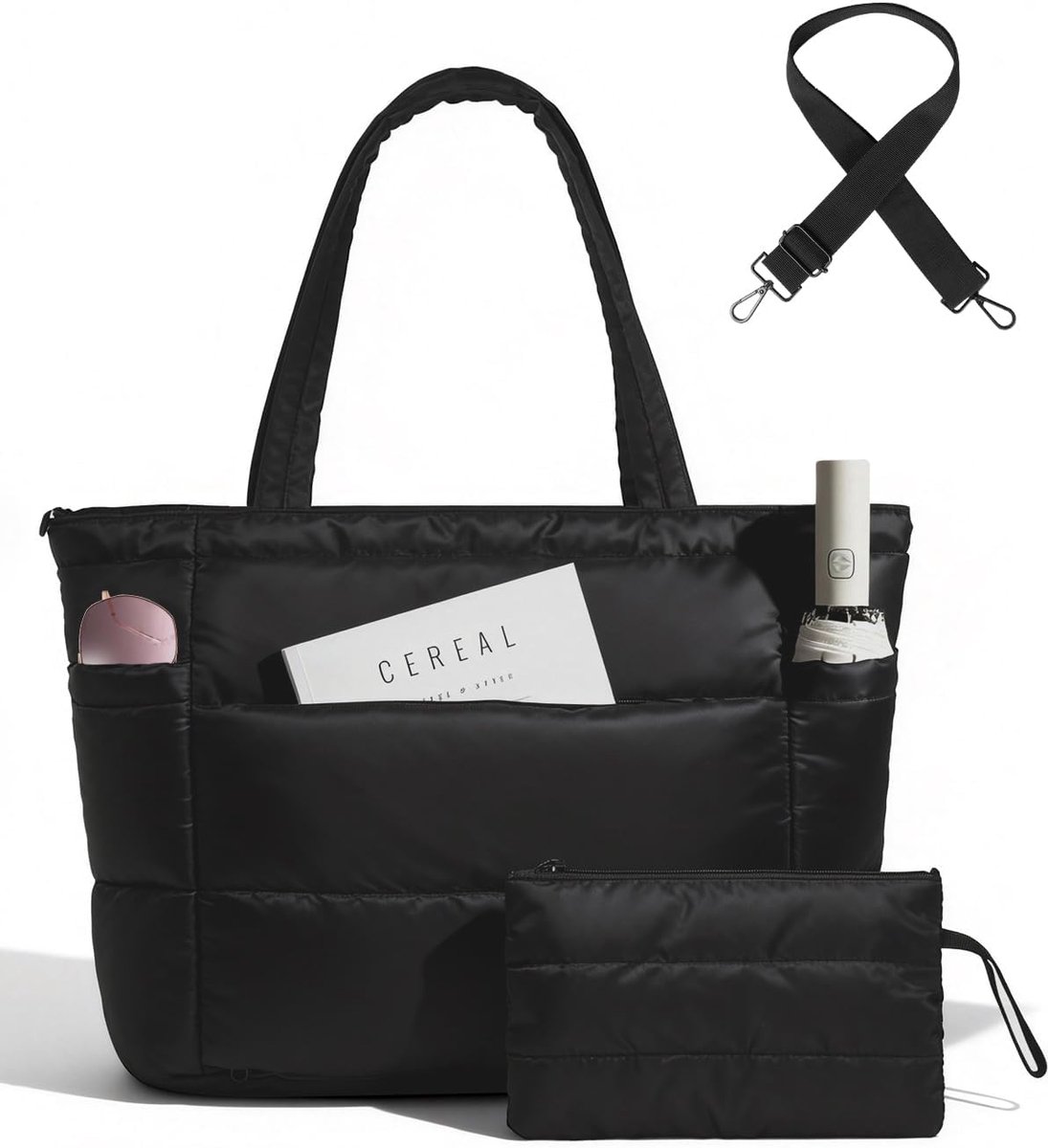Dames Tote Bag - Gevoerde Handtas - Ruime Opbergruimte - Perfect voor Werk en Reizen - ShopVlot