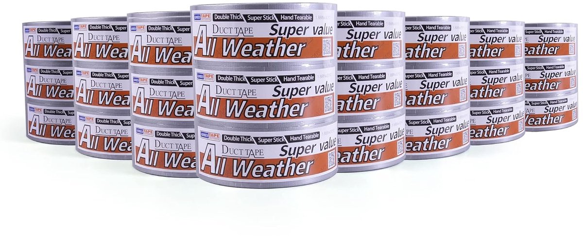 Duct Tape 48 mm x 28 m - Zilver - Waterdicht - Ideaal voor reparaties - ShopVlot