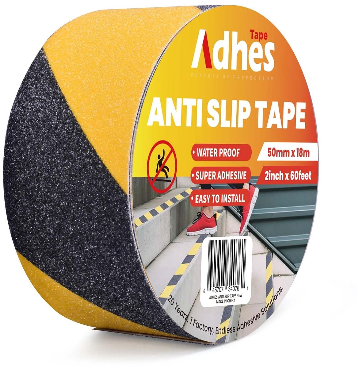 Antislip tape 50 mm x 18 m - waterdicht - siliconen carbide deeltjes - extra grip en veiligheid - ShopVlot
