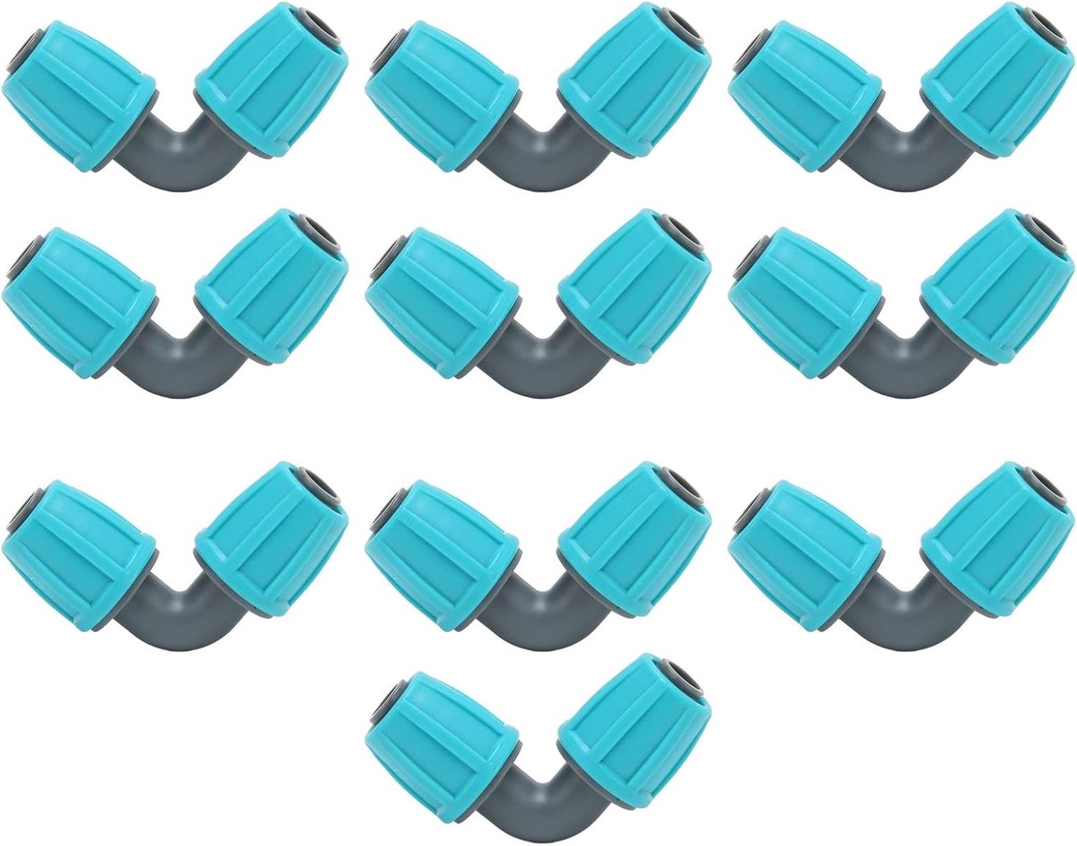 Drip Irrigation Elbow Fittings 1/2 Inch - Universele 90 Graden Verbinding - Voor Drip Slangen - Eenvoudige Installatie - ShopVlot