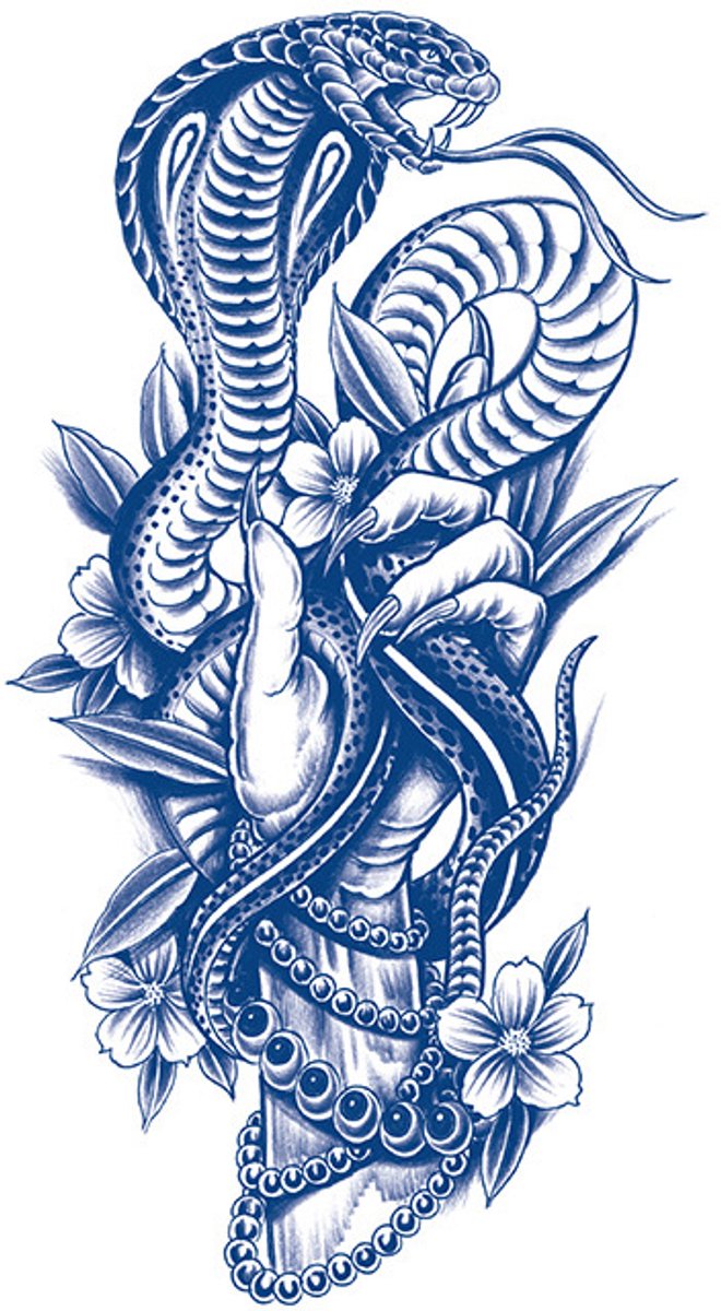 Tijdelijke tattoo Slang stoer 2 weken