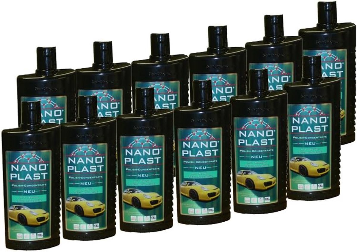 Nano-plast autopolish 12x500 ml - hoogglans beschermlaag - eenvoudig aan te brengen - langdurige bescherming - ShopVlot