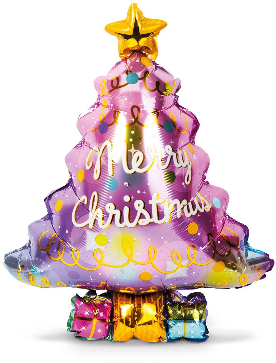 Kerstballonnen - aluminiumfolie - kerstboom - 58 x 83 cm 1 Stuks [58241H]