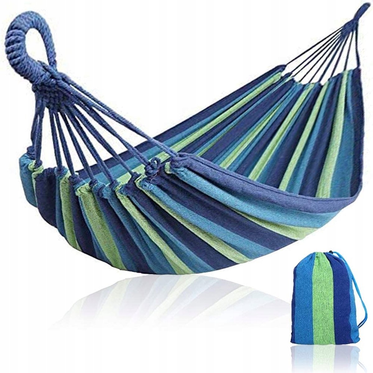 Multikleur Hangmat voor 1 Persoon - Comfortabel en draagbaar