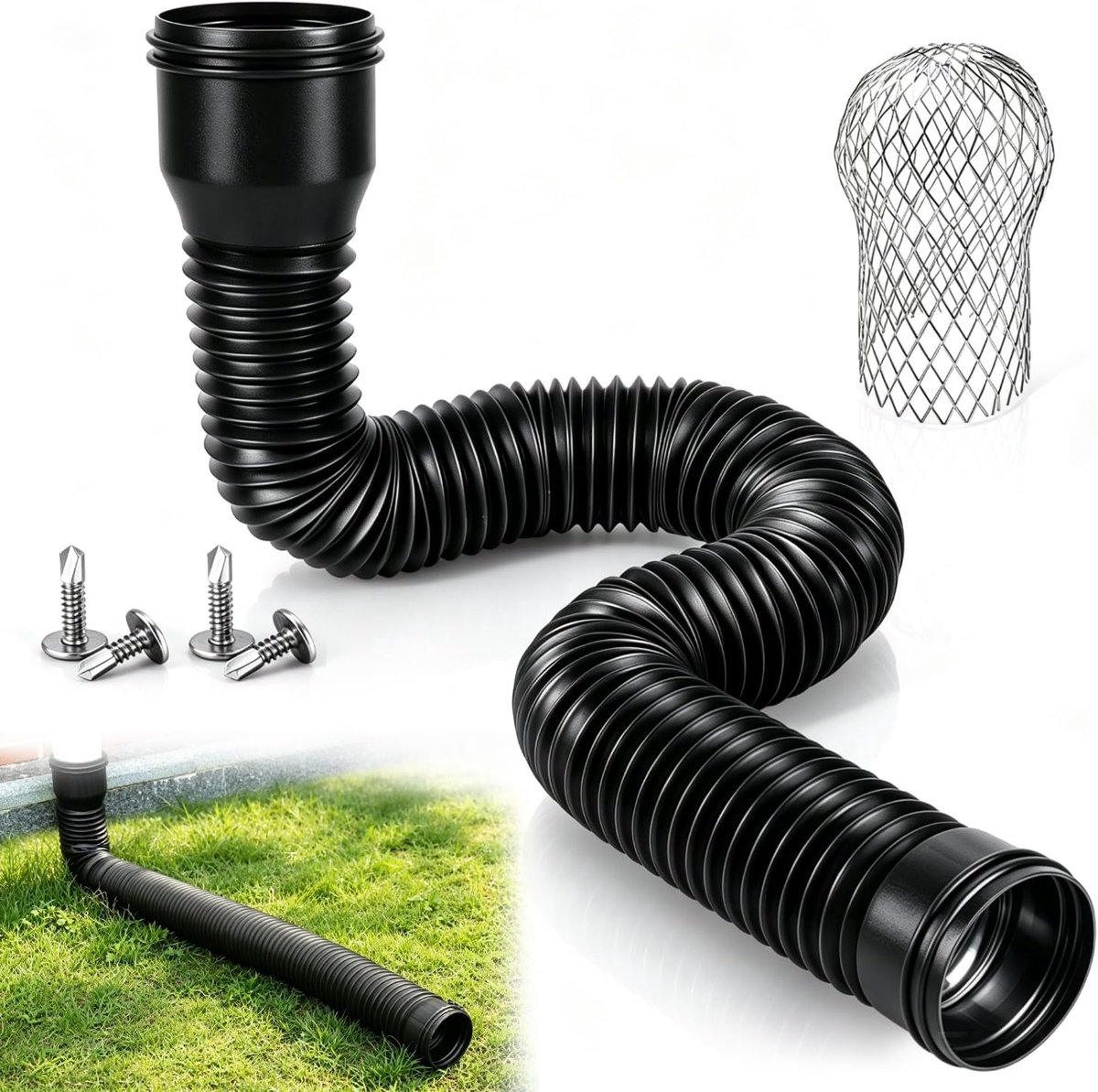 Afvoerslang mobiele airconditioning - telescopisch - drukbestendig - efficiënt voor drainage - ShopVlot
